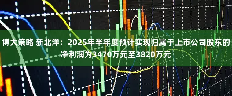 博大策略 新北洋：2025年半年度预计实现归属于上市公司股东的净利润为3470万元至3820万元
